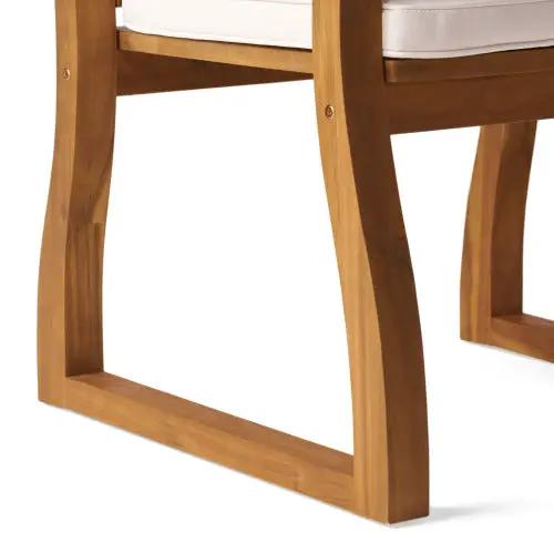 7 Pieces Acacia Wood Outdoor Dining Set by HouseOfZazla