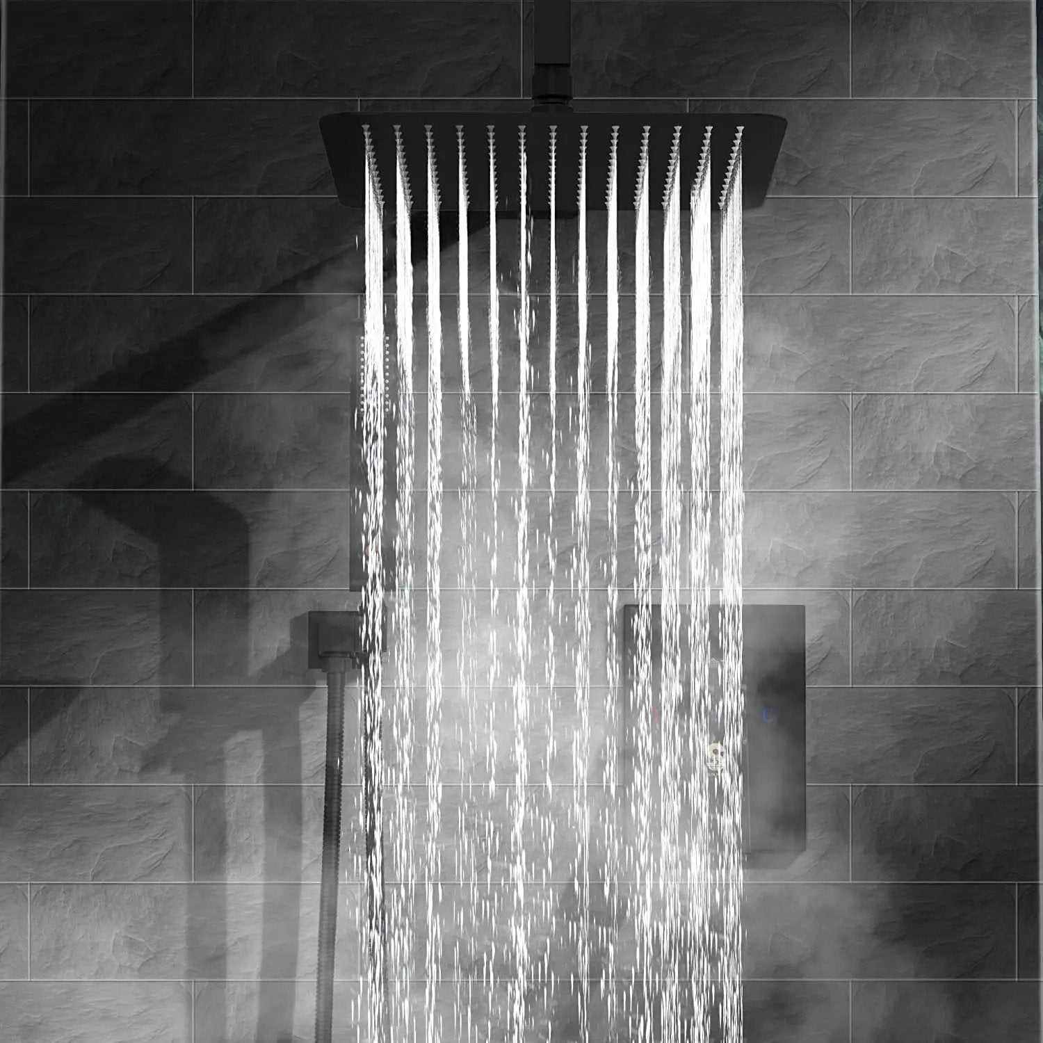 10 Inch Shower Head Bathroom Luxury Rain Mixer Shower Complete Combo Set by HouseOfZazla