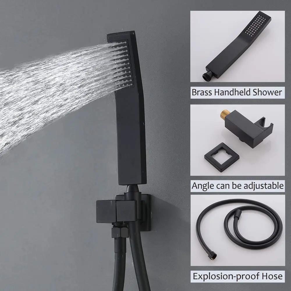 10 Inch Shower Head Bathroom Luxury Rain Mixer Shower Complete Combo Set by HouseOfZazla