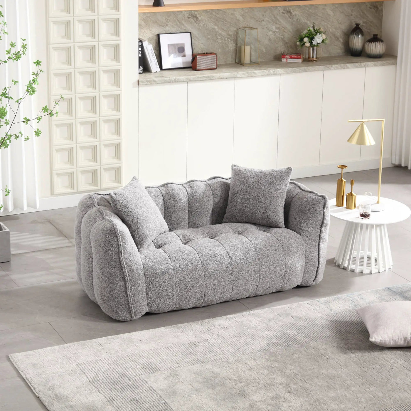 Soft Beanbag Chair with High Resilience Foam Core by HouseOfZazla