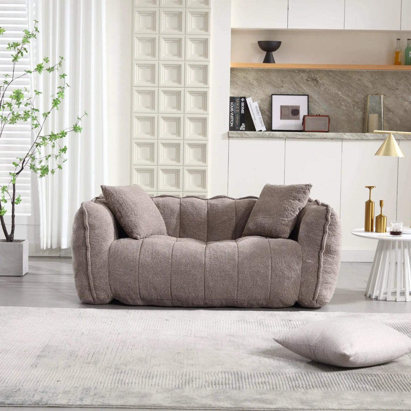 Soft Beanbag Chair with High Resilience Foam Core by HouseOfZazla