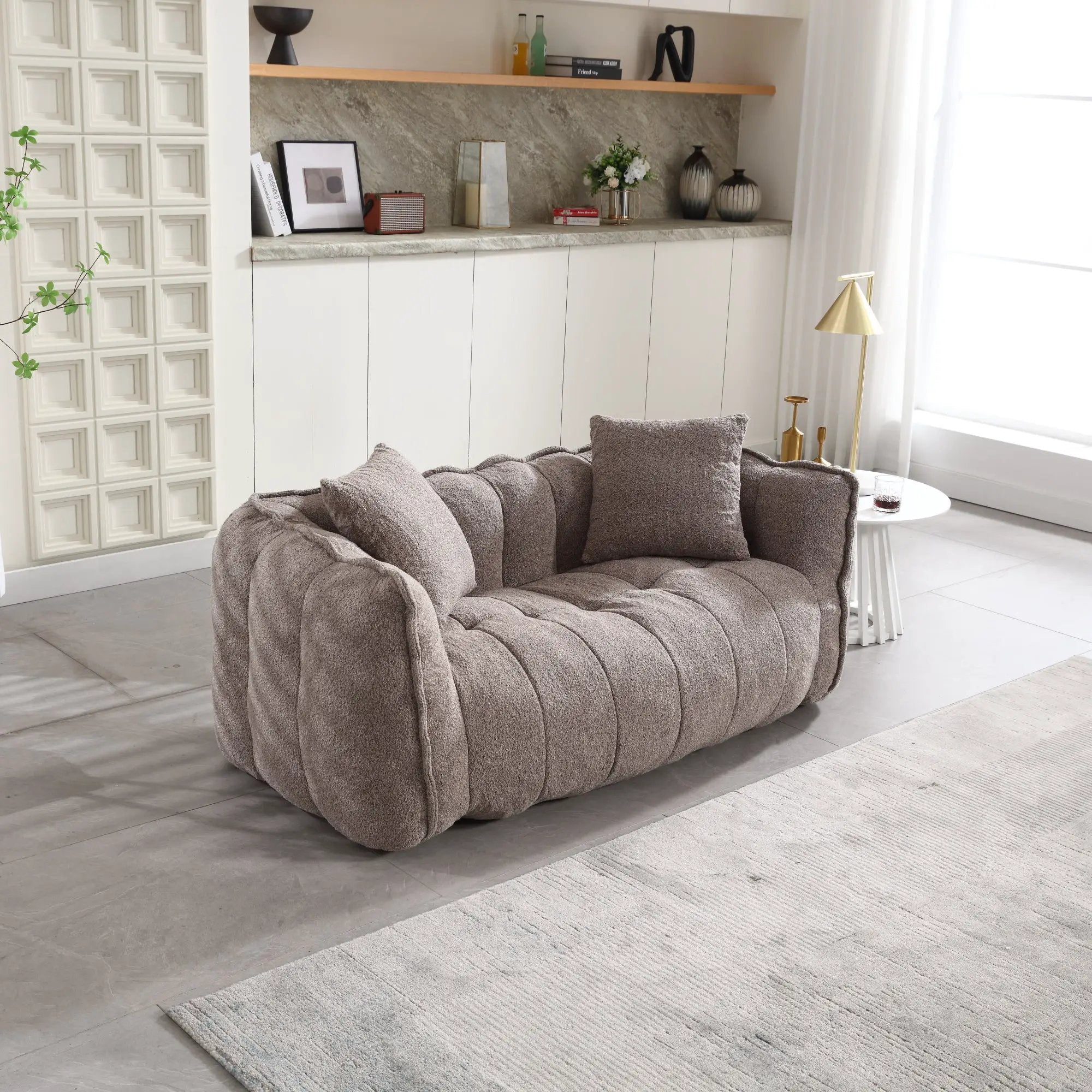 Soft Beanbag Chair with High Resilience Foam Core by HouseOfZazla