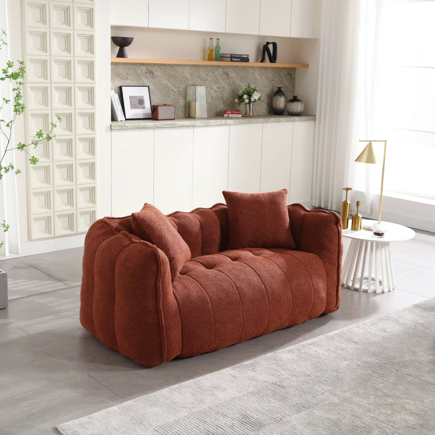 Soft Beanbag Chair with High Resilience Foam Core by HouseOfZazla