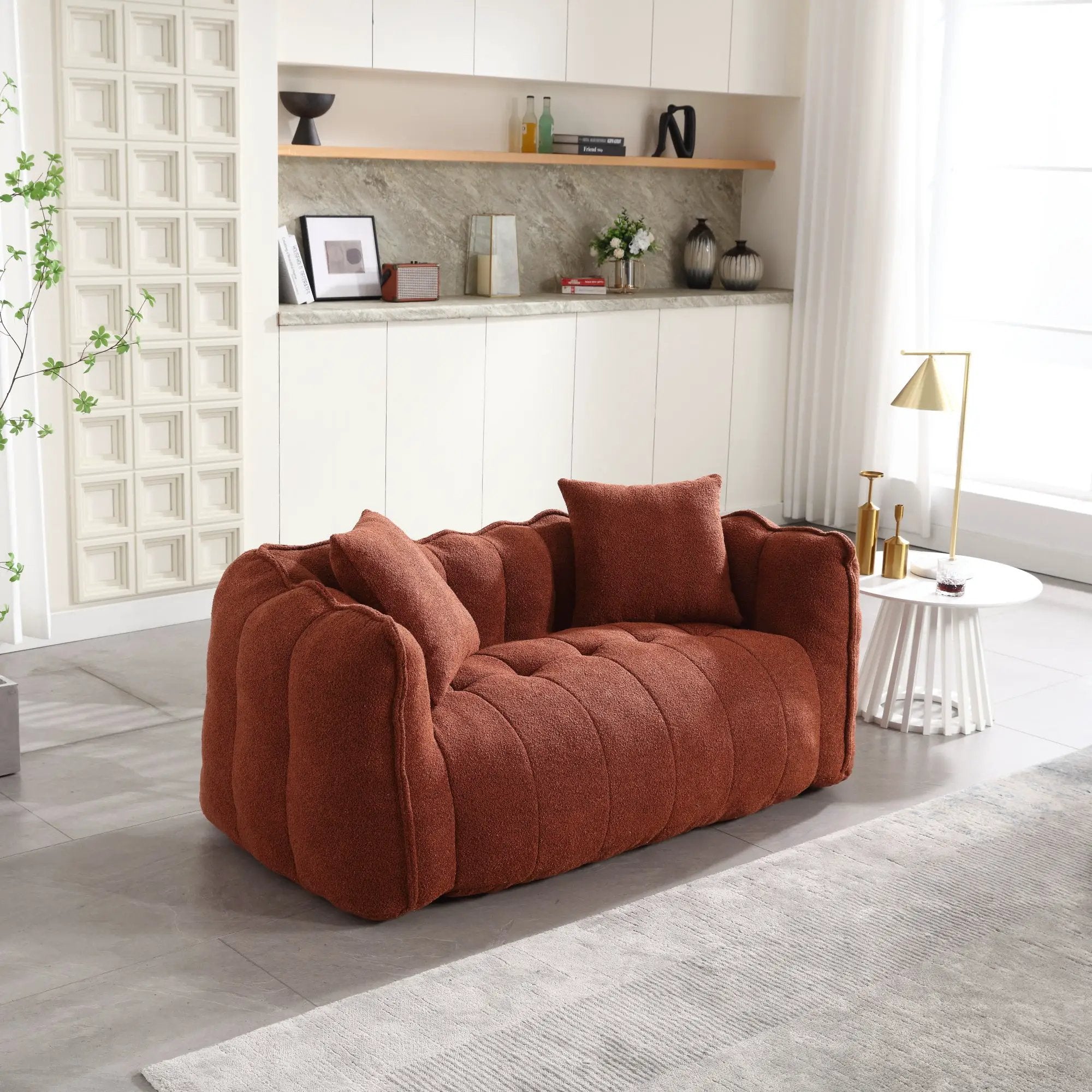 Soft Beanbag Chair with High Resilience Foam Core by HouseOfZazla
