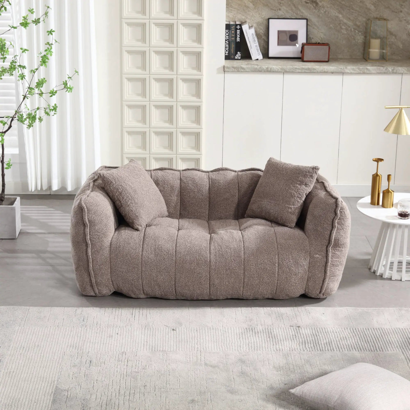 Soft Beanbag Chair with High Resilience Foam Core by HouseOfZazla