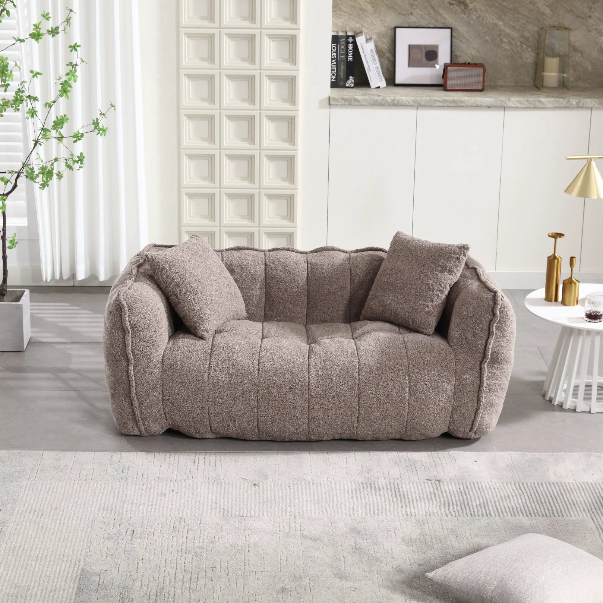 Soft Beanbag Chair with High Resilience Foam Core by HouseOfZazla