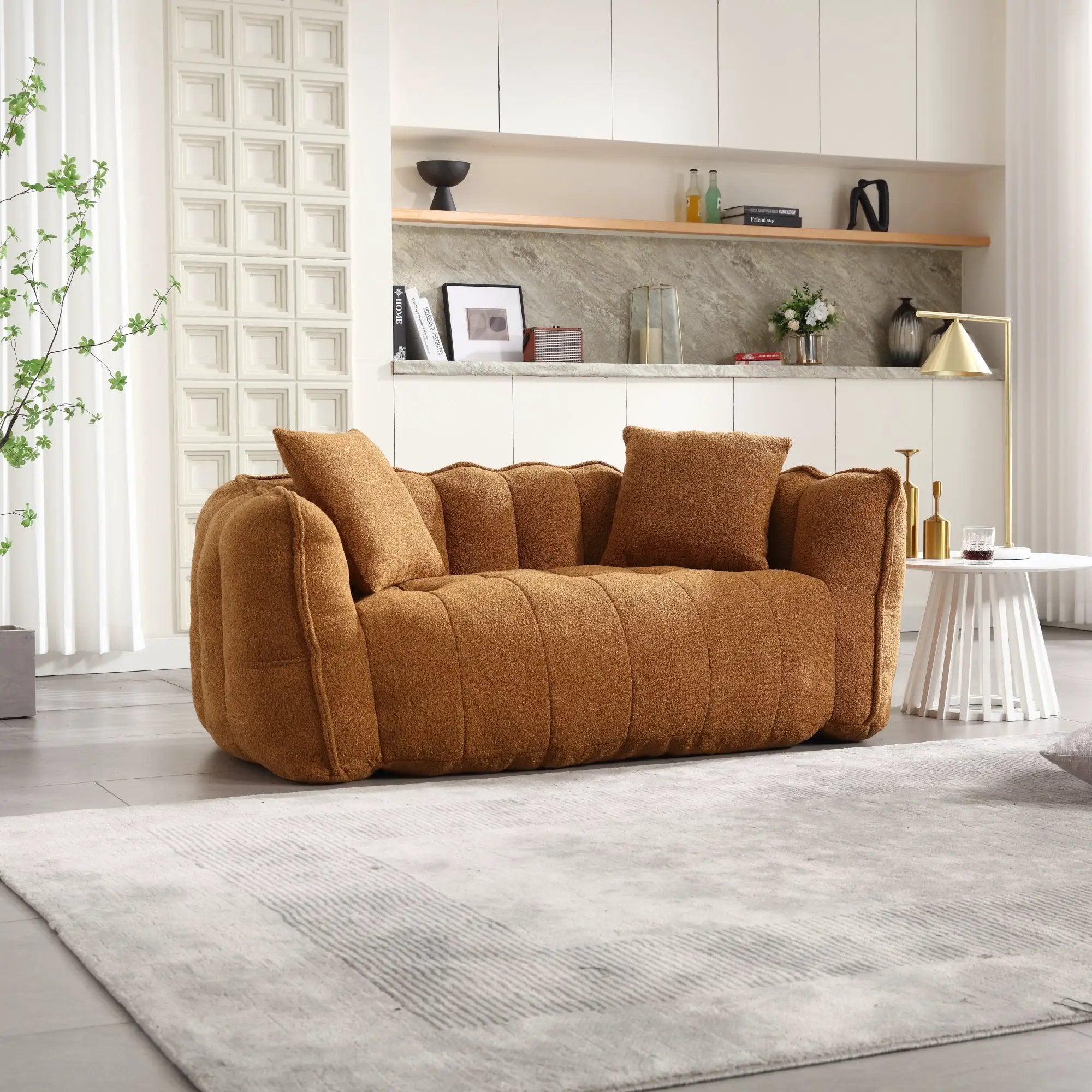Soft Beanbag Chair with High Resilience Foam Core by HouseOfZazla