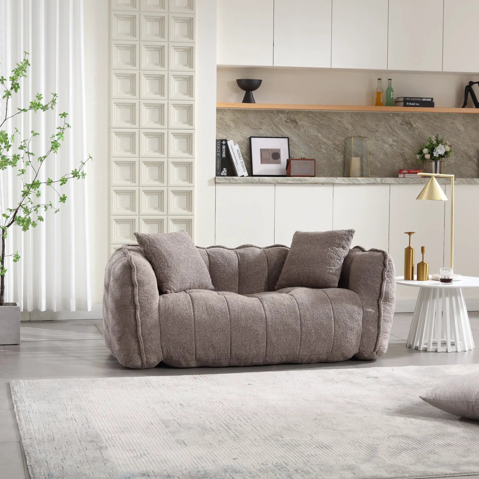 Soft Beanbag Chair with High Resilience Foam Core by HouseOfZazla