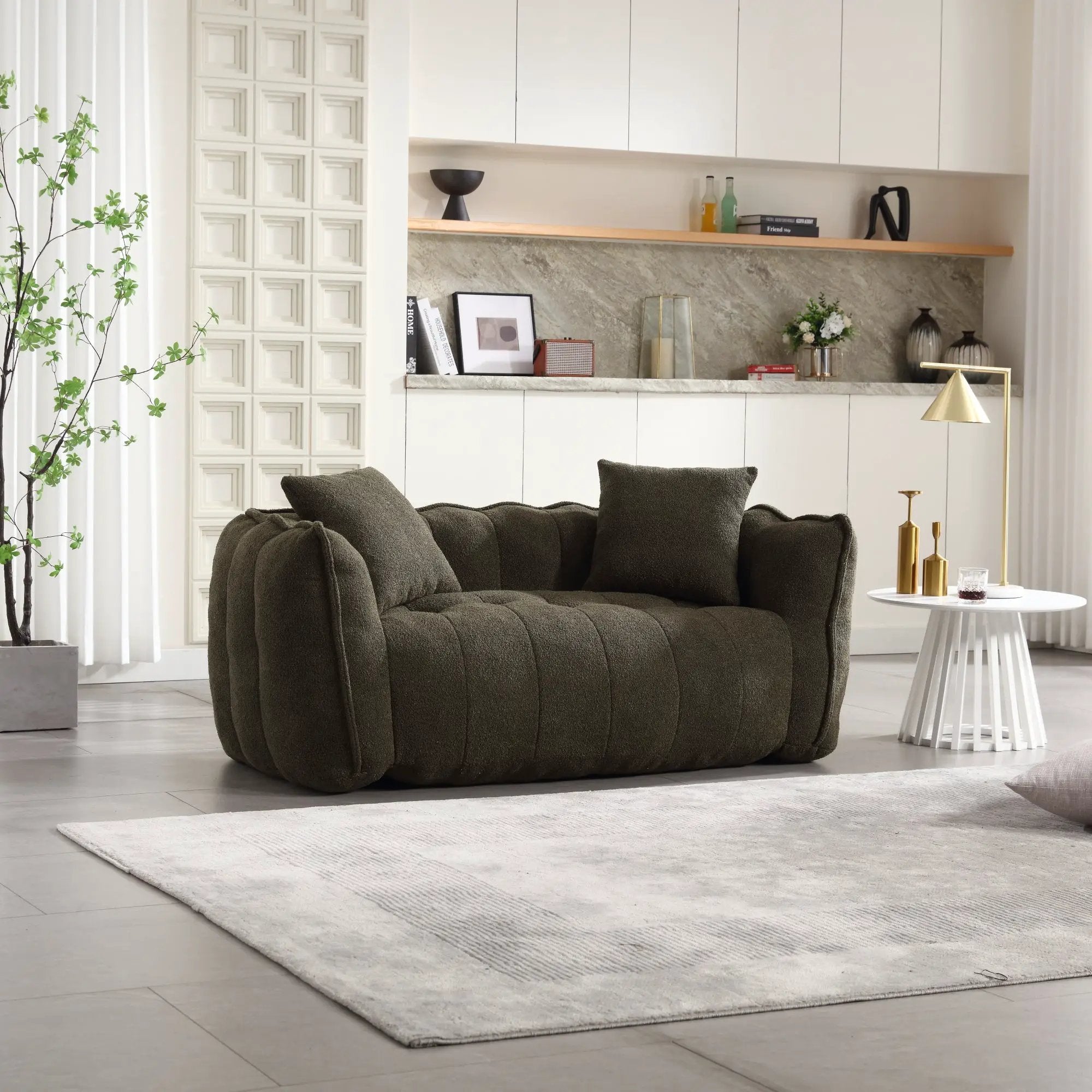 Soft Beanbag Chair with High Resilience Foam Core by HouseOfZazla