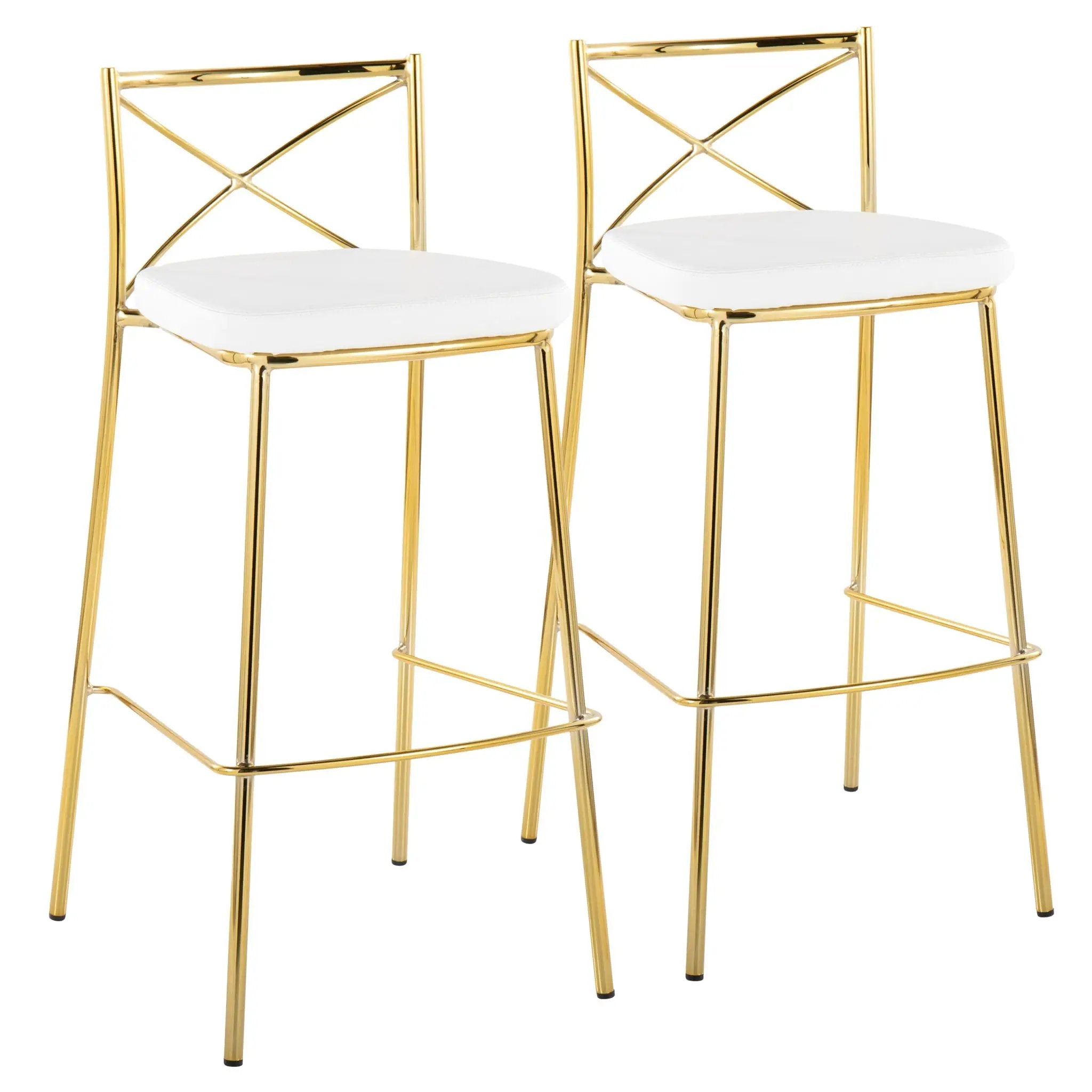 Modern Charlotte - Contemporary Fixed Height Barstool (Set of 2) by Unique Piece Furniture