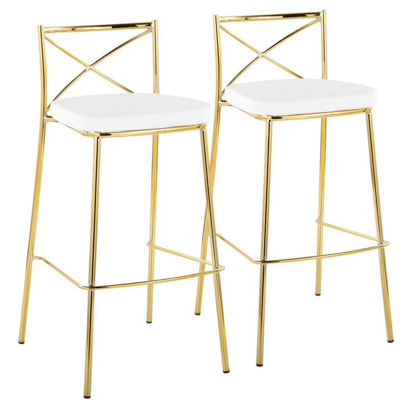 Modern Charlotte - Contemporary Fixed Height Barstool (Set of 2) by Unique Piece Furniture