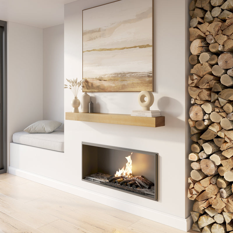 Classic Paulownia Wood Fireplace Mantel Shelf by Dogberrycollections