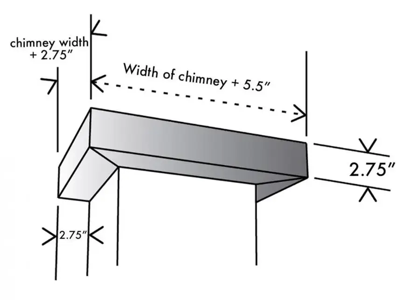 ZLINE Vented Crown Molding Profile 6 for Wall Range Hood, CM6V-KBUU by Farmhouse Kitchen and Bath