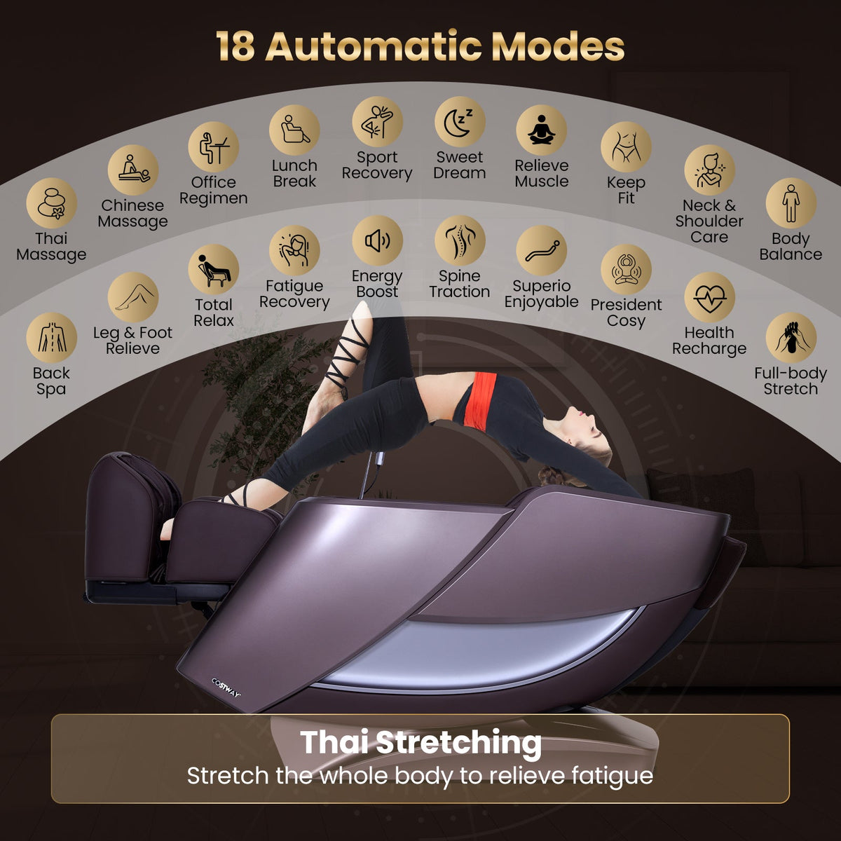 2025 Enjoyment 42 - Full Body Zero Gravity Massage Recliner with Airbags and Foot Rollers, photo 8 of 20