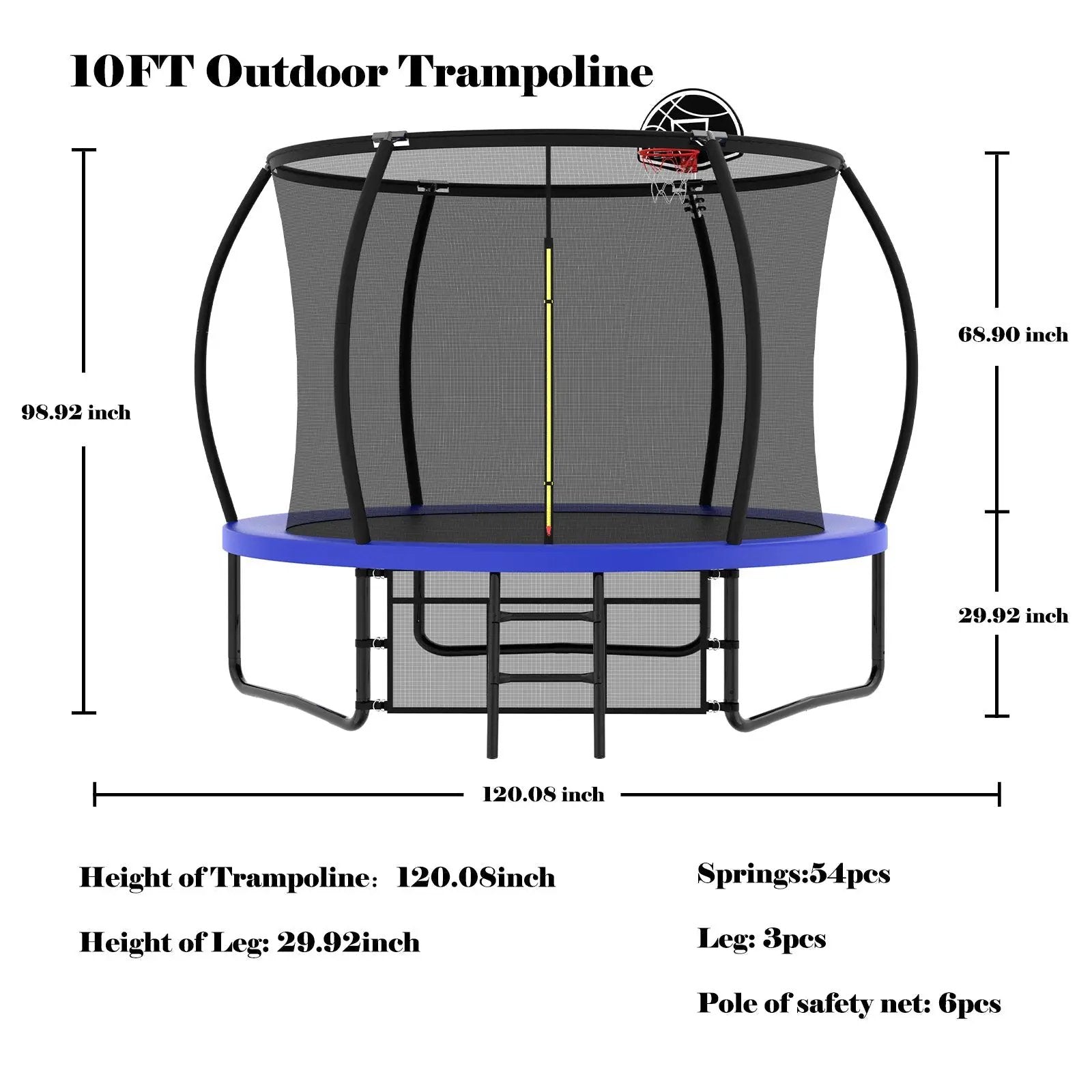 10FT Trampoline by HouseOfZazla