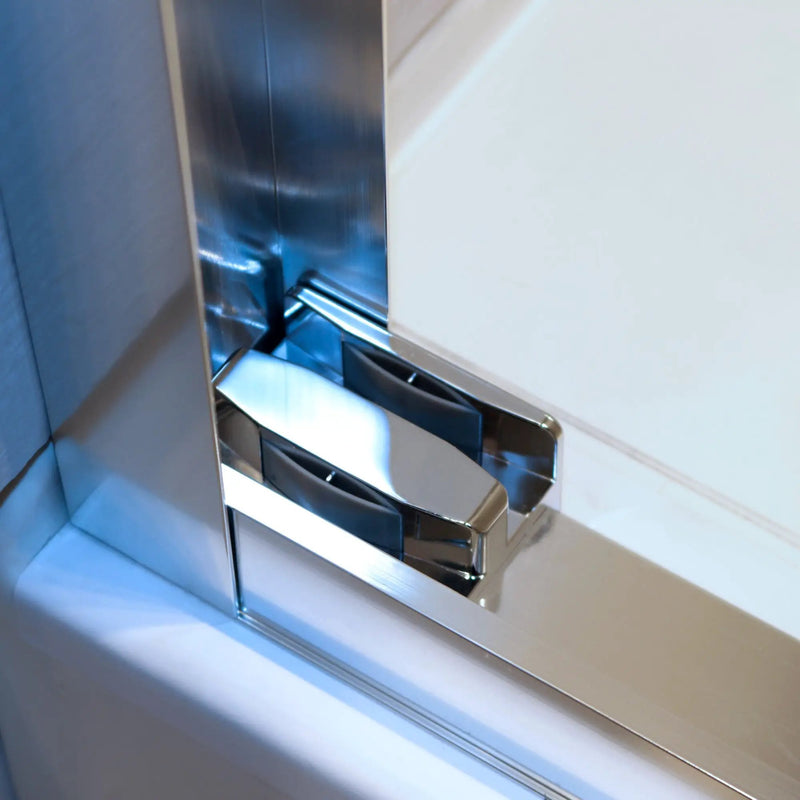 56-60"W x 60"H Double Sliding Tub Shower Door by HouseOfZazla