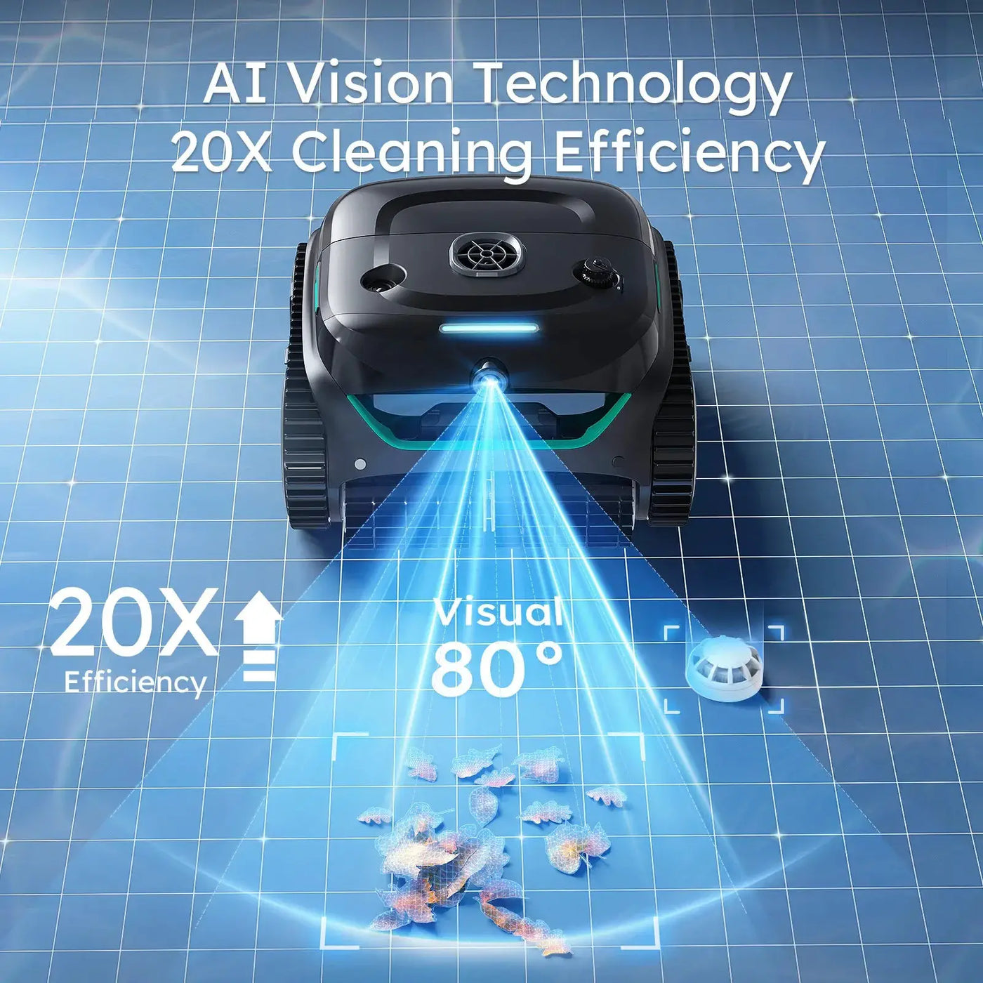 (2026 New) WYBOT C2 Vision Cordless Robotic Pool Cleaner by WYBOT