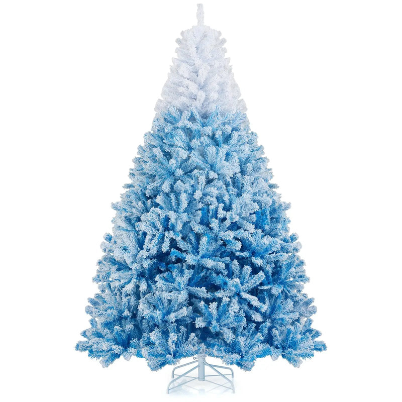 2025 New Artificial Christmas Tree with 456 Branch Tips and Folding Metal Stand by DirectDeals