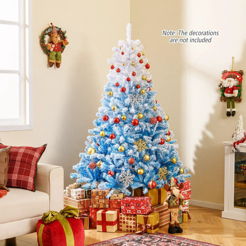2025 New Artificial Christmas Tree with 456 Branch Tips and Folding Metal Stand by DirectDeals