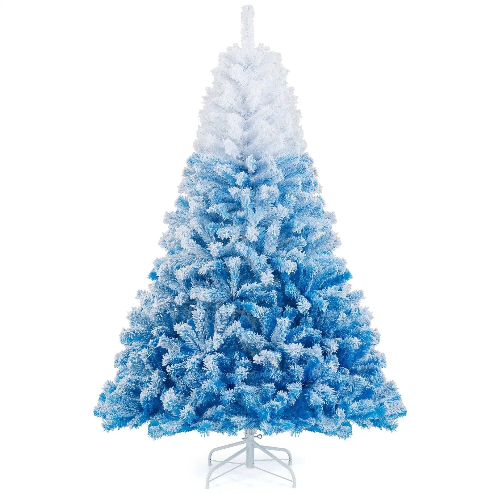2025 New Artificial Christmas Tree with 456 Branch Tips and Folding Metal Stand by DirectDeals