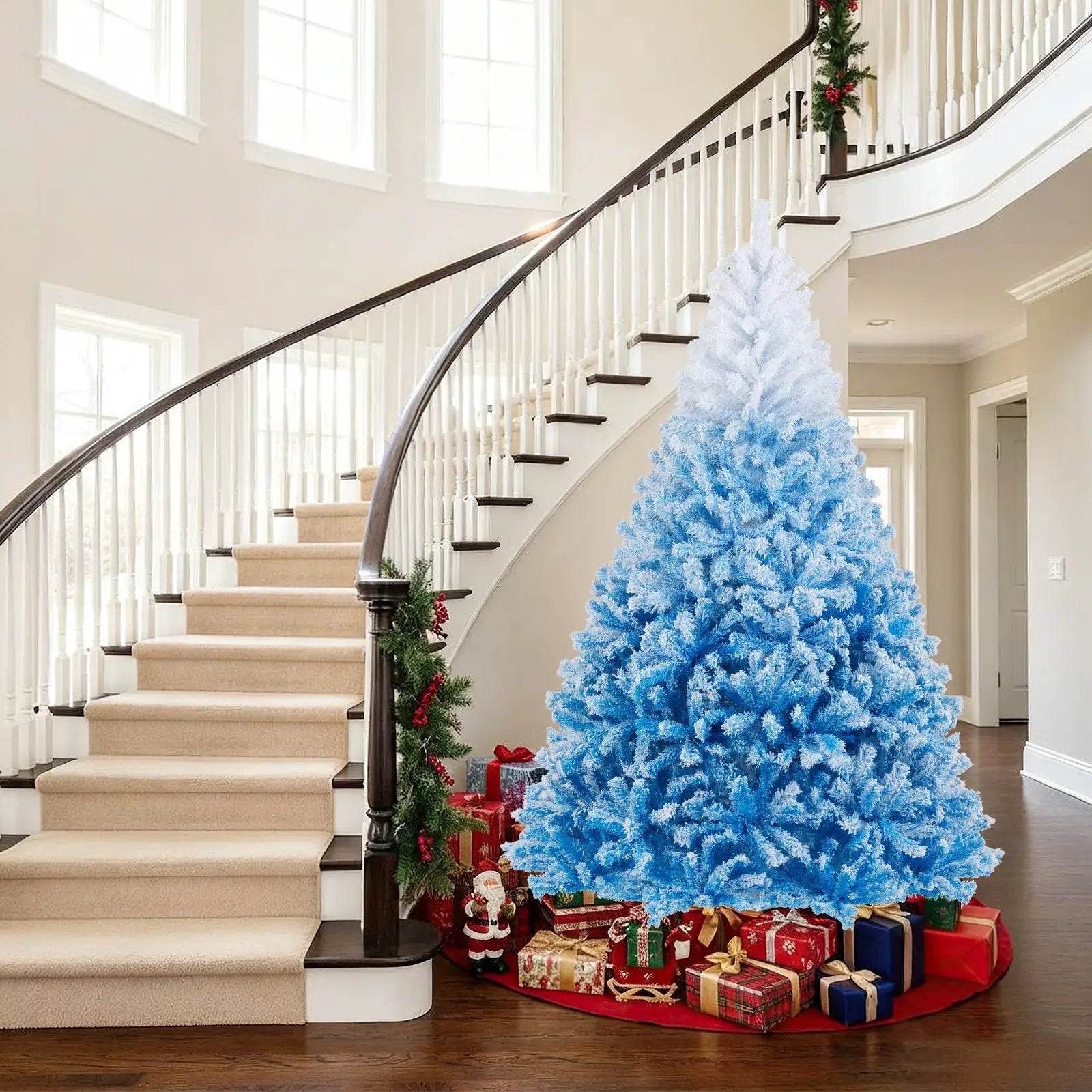 2025 New Artificial Christmas Tree with 456 Branch Tips and Folding Metal Stand by DirectDeals