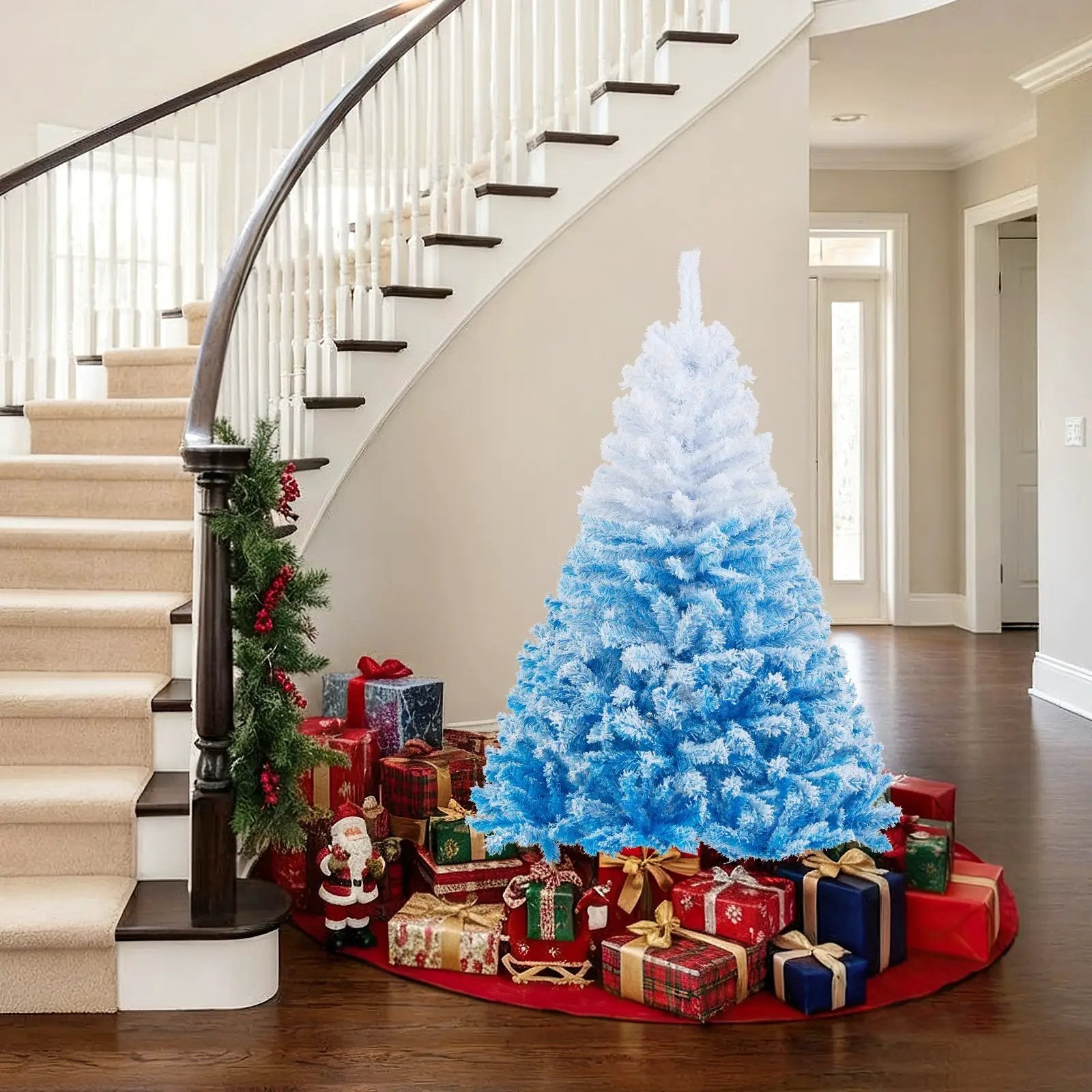 2025 New Artificial Christmas Tree with 456 Branch Tips and Folding Metal Stand by DirectDeals