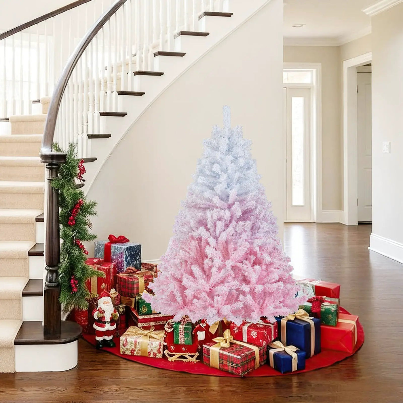 2025 New Artificial Christmas Tree with Folding Metal Stand and 456 Branch Tips by DirectDeals