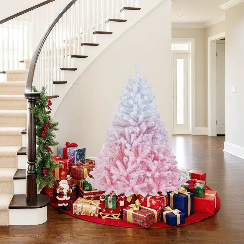 2025 New Artificial Christmas Tree with Folding Metal Stand and 456 Branch Tips by DirectDeals