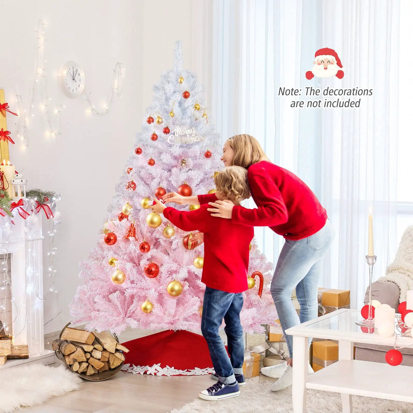 2025 New Artificial Christmas Tree with Folding Metal Stand and 456 Branch Tips by DirectDeals