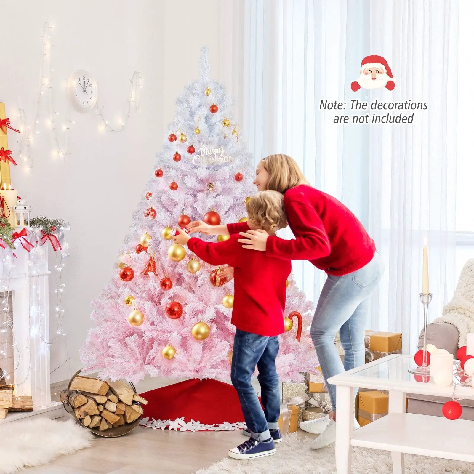 2025 New Artificial Christmas Tree with Folding Metal Stand and 456 Branch Tips by DirectDeals