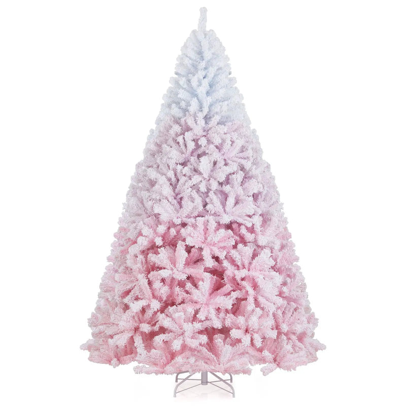 2025 New Artificial Christmas Tree with Folding Metal Stand and 456 Branch Tips by DirectDeals