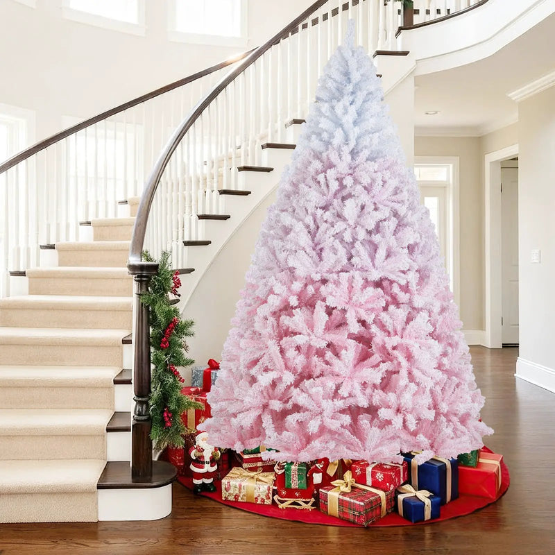 2025 New Artificial Christmas Tree with Folding Metal Stand and 456 Branch Tips by DirectDeals