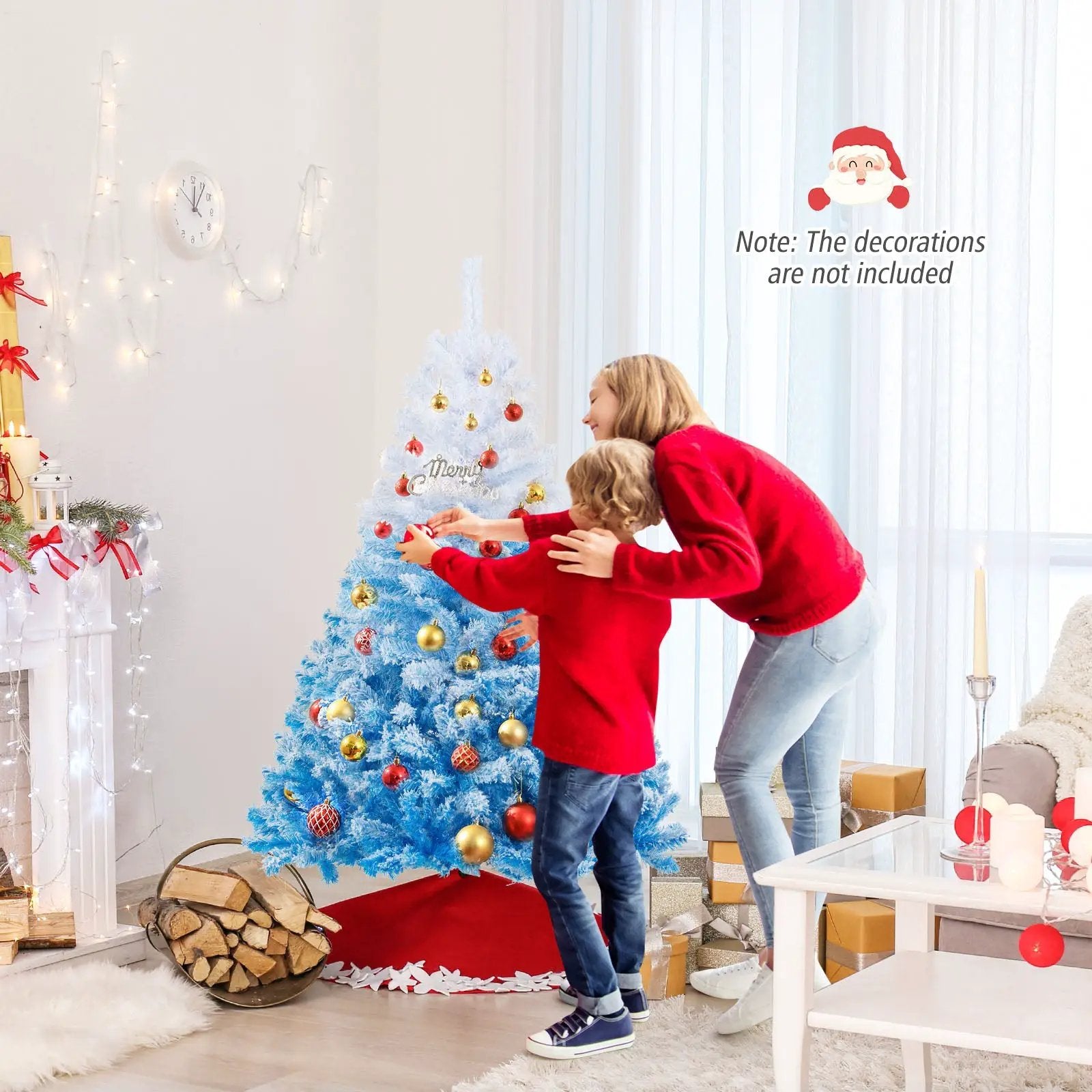 2025 New Artificial Christmas Tree with 456 Branch Tips and Folding Metal Stand by DirectDeals