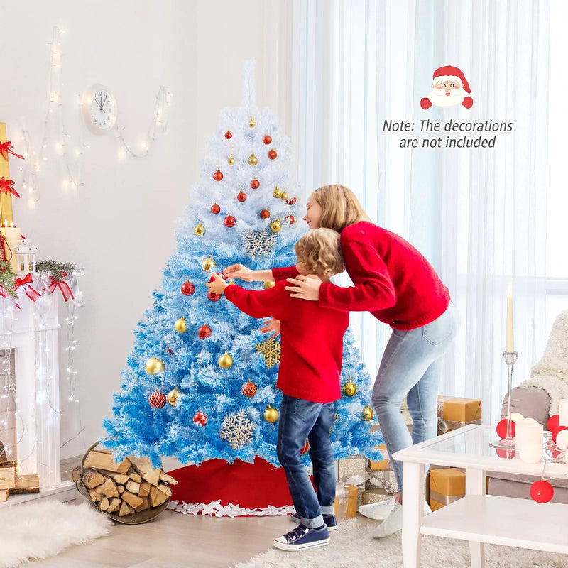 2025 New Artificial Christmas Tree with 456 Branch Tips and Folding Metal Stand by DirectDeals