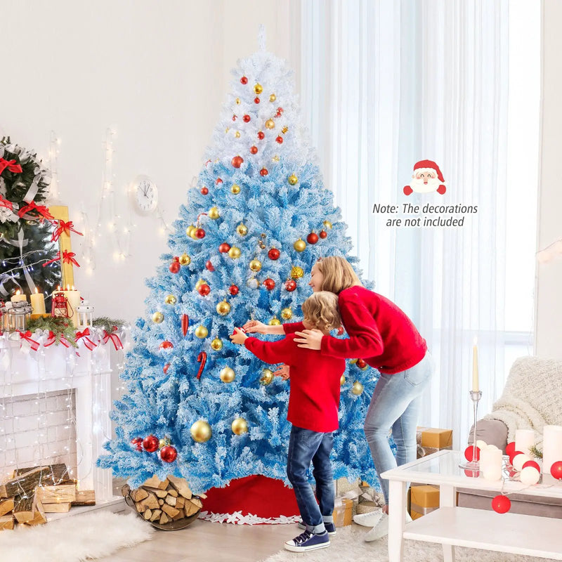 2025 New Artificial Christmas Tree with 456 Branch Tips and Folding Metal Stand by DirectDeals