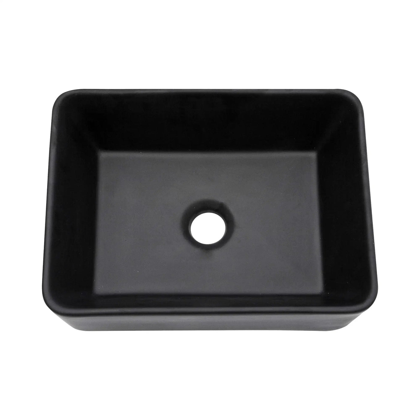 Sleek Ceramic Rectangular Vessel Bathroom Sink by HouseOfZazla