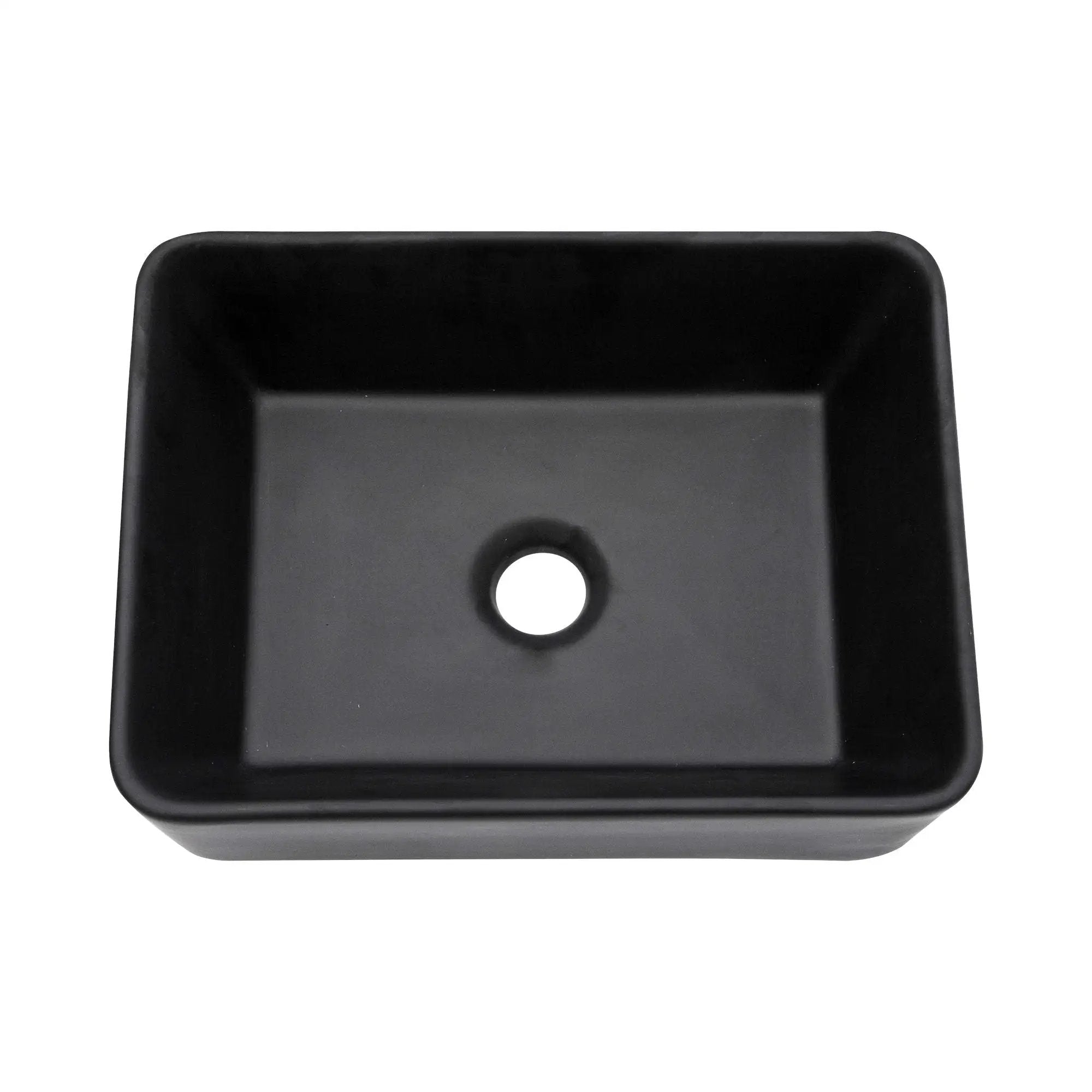 Sleek Ceramic Rectangular Vessel Bathroom Sink by HouseOfZazla