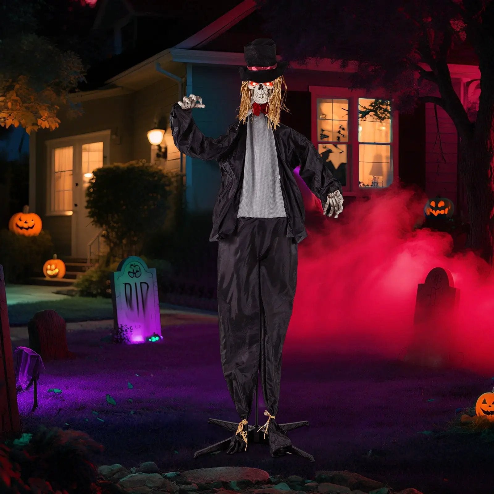 Halloween Animatronic Standing Groom 7.2 FT Haunted House Decoration by DirectDeals