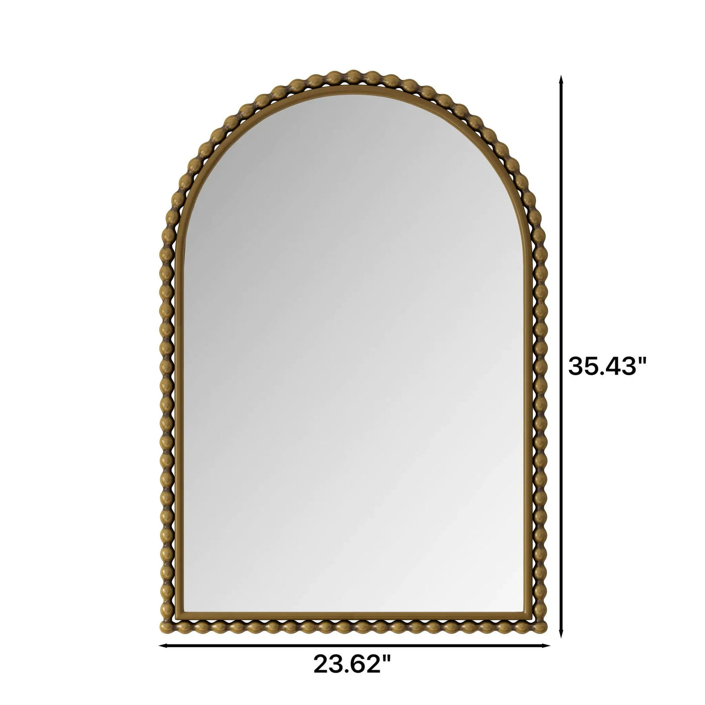 Vintage Iron Art Arch Mirror, Wall Hanging Or Table Display by HouseOfZazla