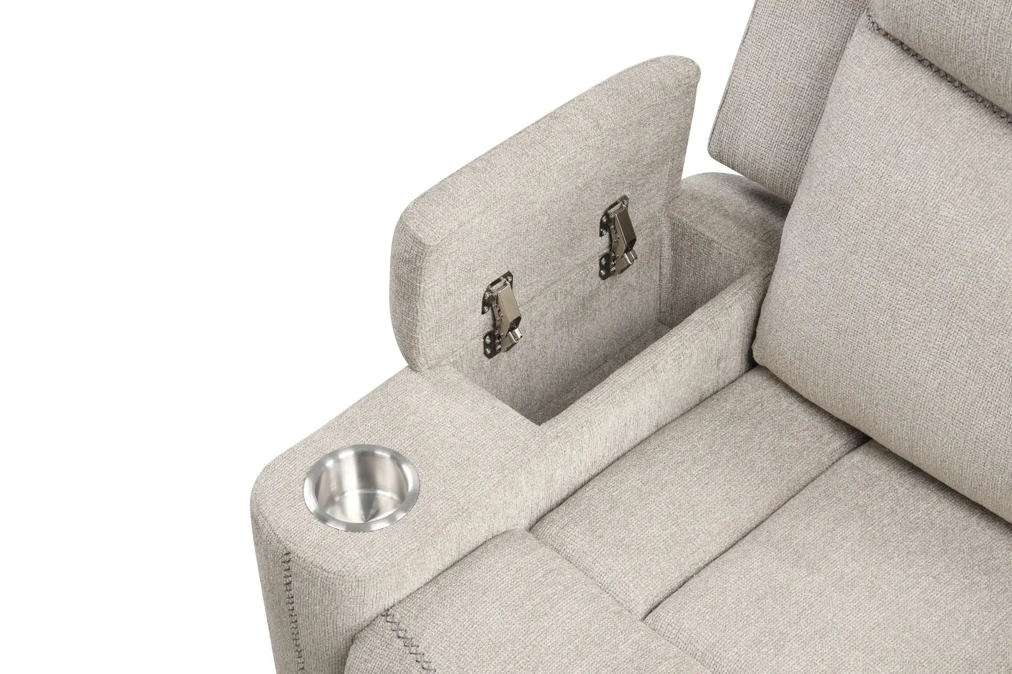 Galya - 3 Piece Living Room Set Sofa Loveseat Chair - Light Gray by HouseOfZazla