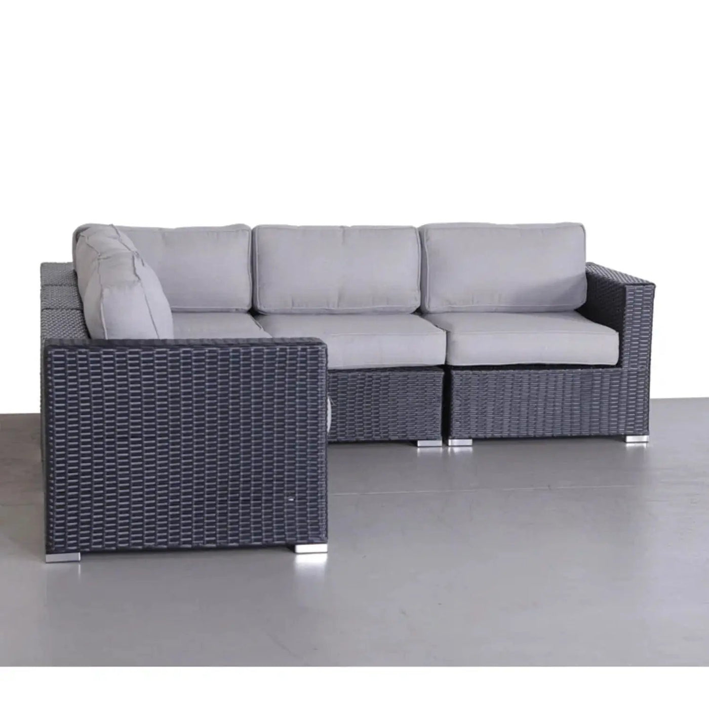 Luxurious Wicker Patio Sectional With Weather Resistant Sunbrella Cushions by Unique Piece Furniture