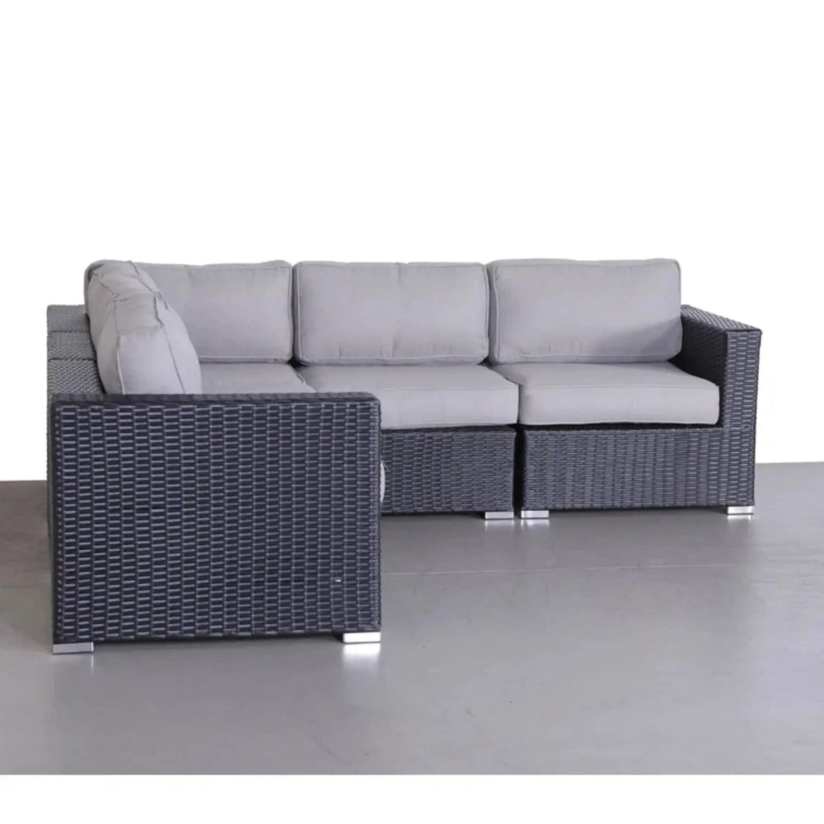 Luxurious Wicker Patio Sectional With Weather Resistant Sunbrella Cushions, photo 8 of 25