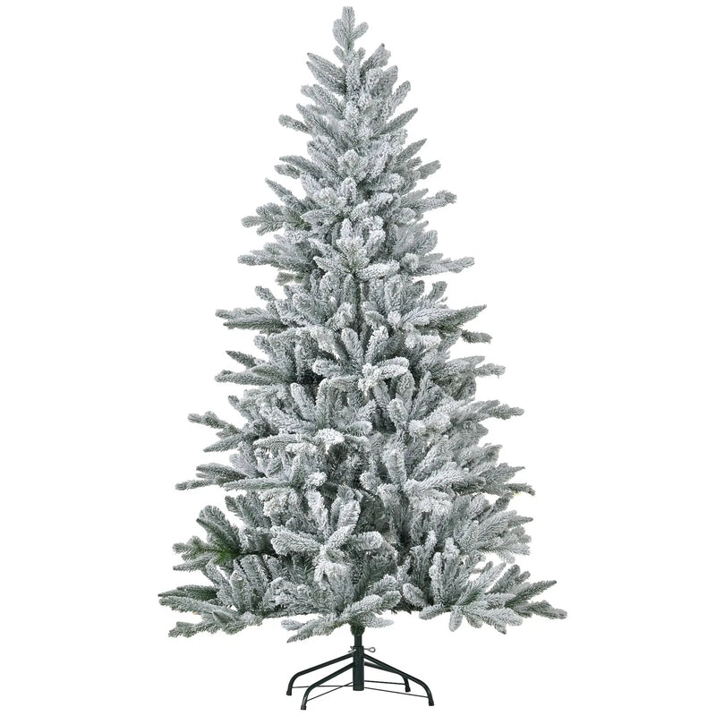 HOMCOM 6ft Snow Flocked Artificial Christmas Tree by HouseOfZazla
