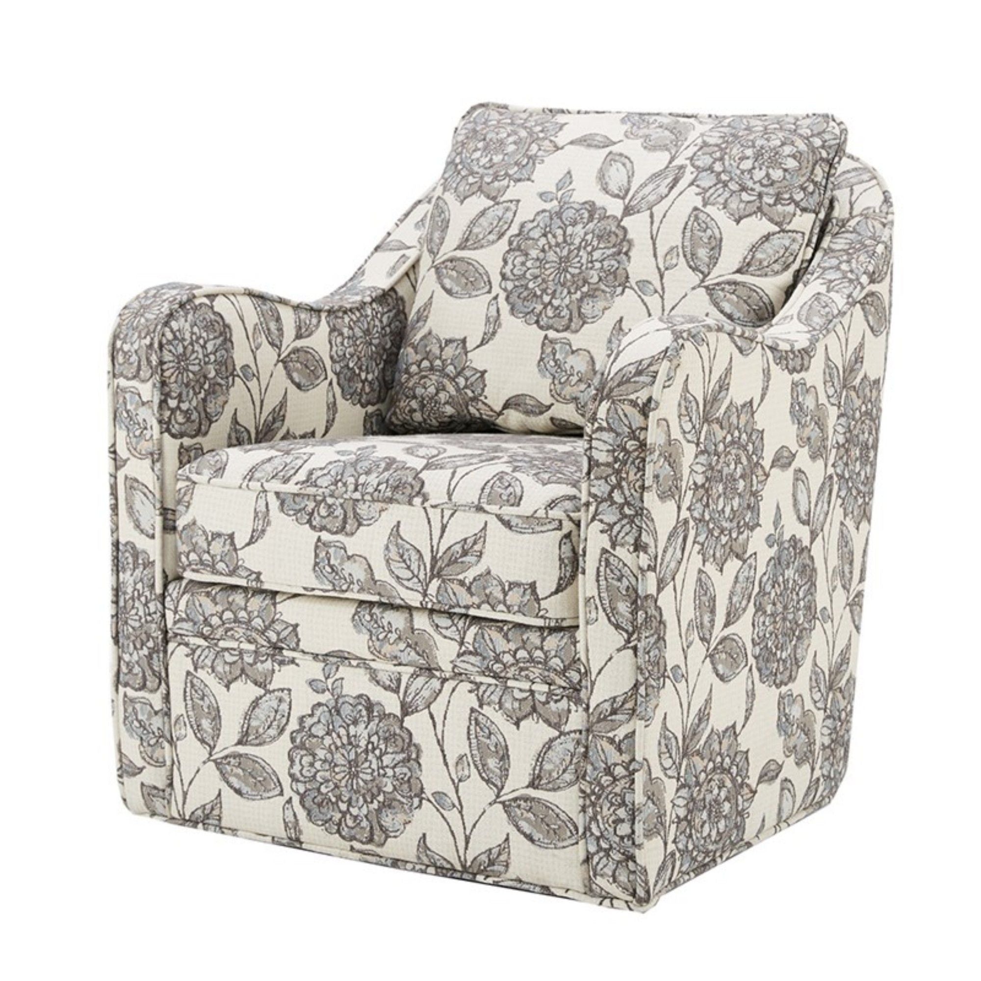 Wide Seat Arm Chair With 360 Degree Rotation by HouseOfZazla