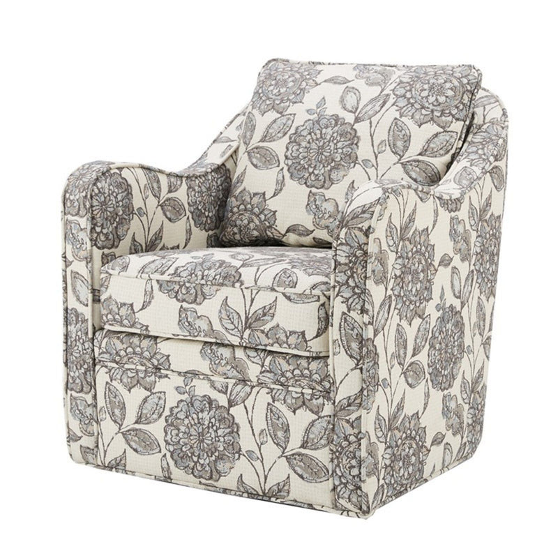 Wide Seat Arm Chair With 360 Degree Rotation by HouseOfZazla