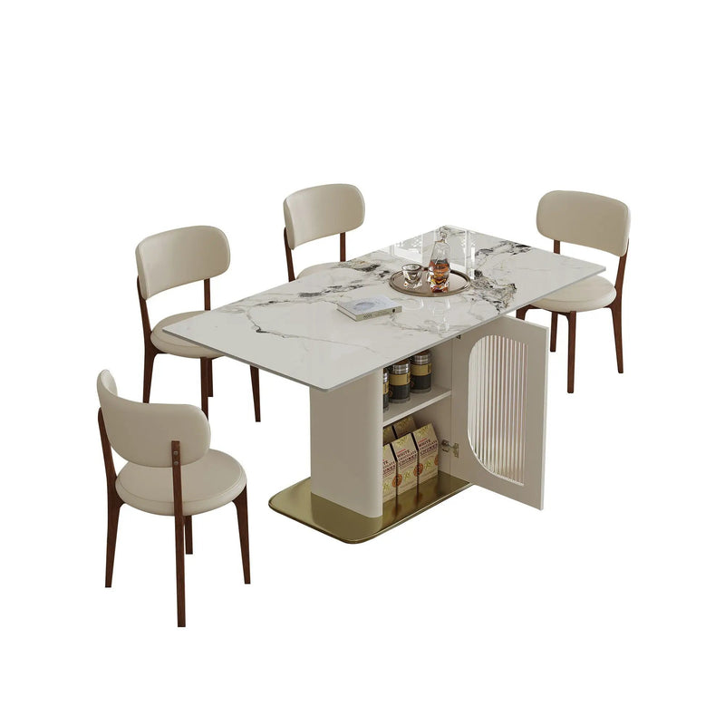 Dining Table Set With Storage, Includes Chairs For Kitchen by HouseOfZazla