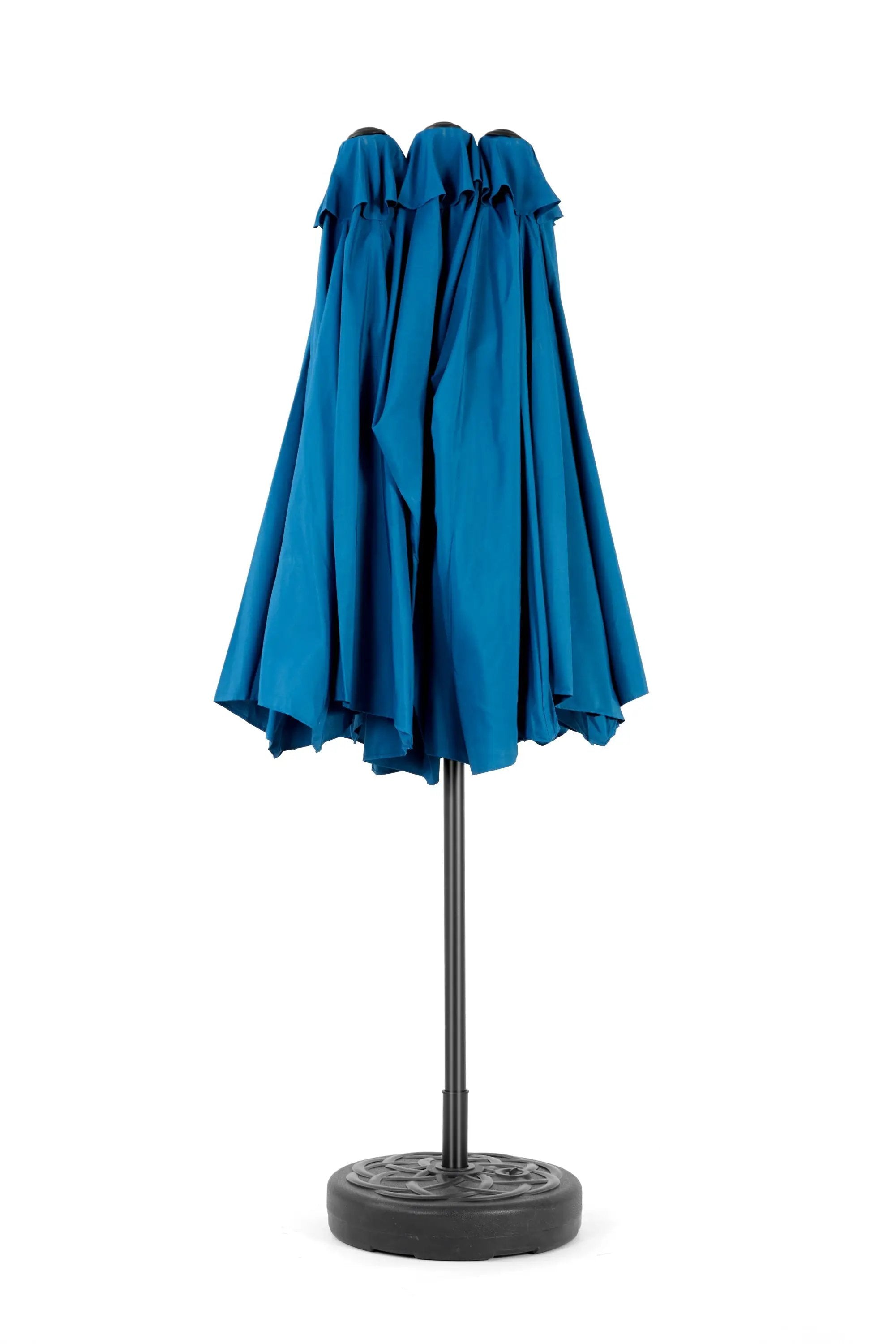 14.8 Ft Double Sided Outdoor Umbrella Rectangular Large with Crank (No Base) by HouseOfZazla