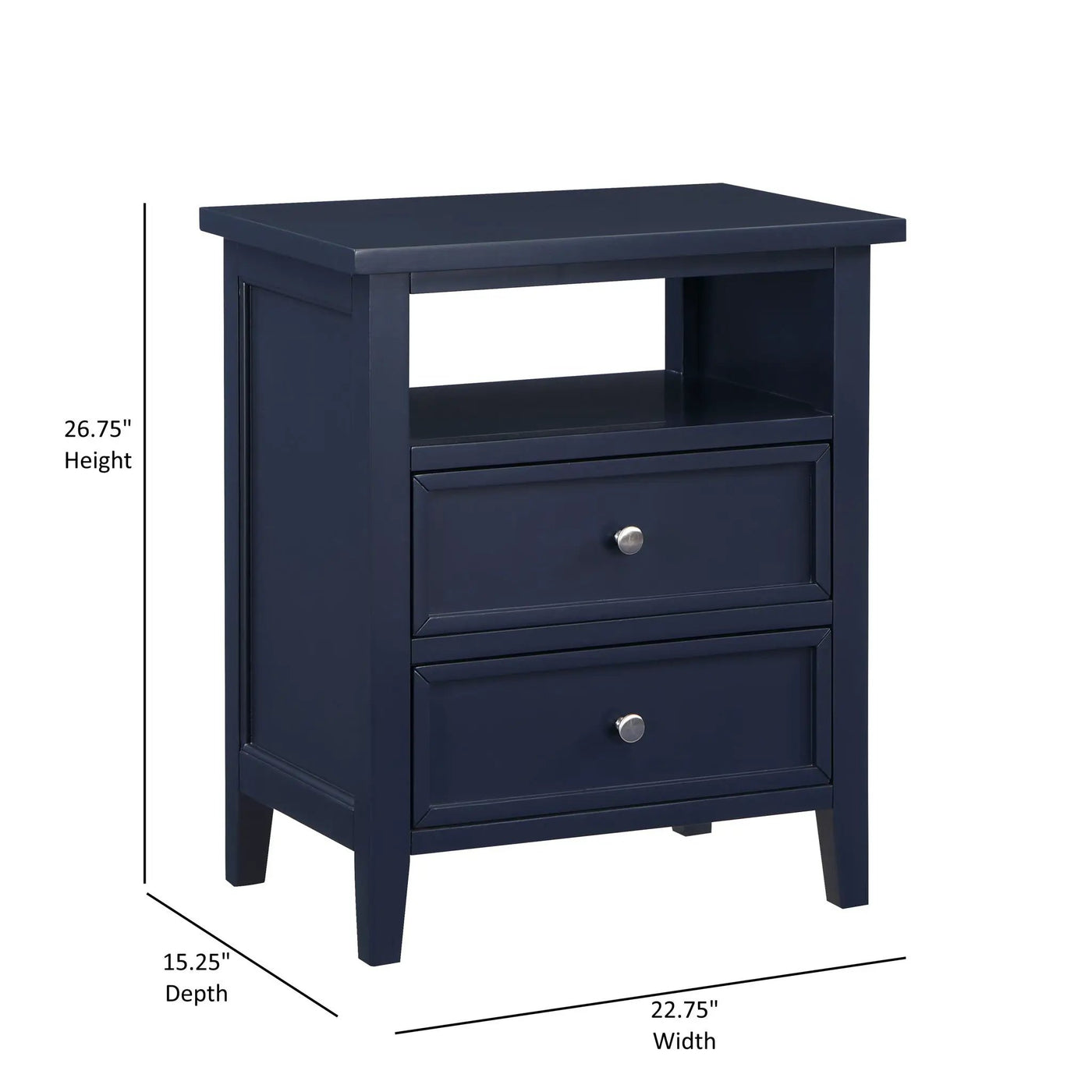 Weston - 2 Drawer Nightstand by HouseOfZazla