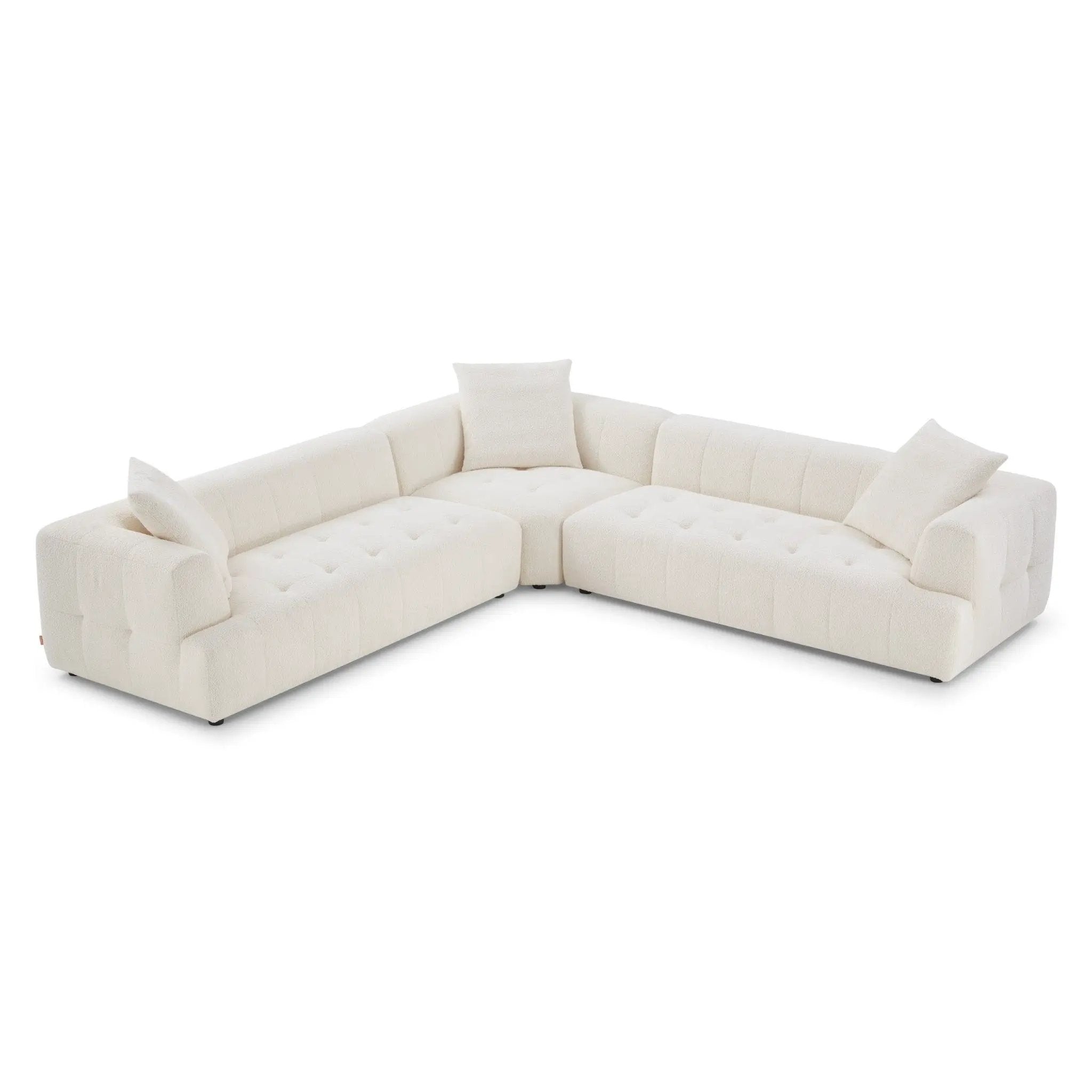 Kaynes - Elegant Upholstery Corner Sofa by HouseOfZazla