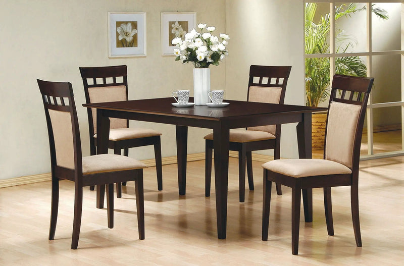 Gabriel Rectangular 59-inch Wood Dining Table Cappuccino by Unique Piece Furniture